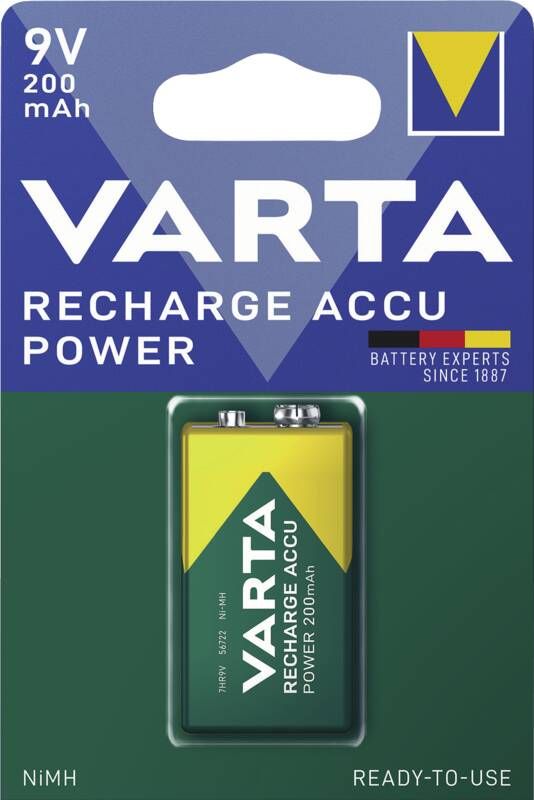 Varta 56722 Rechange Accu Power 9V 200mAh
