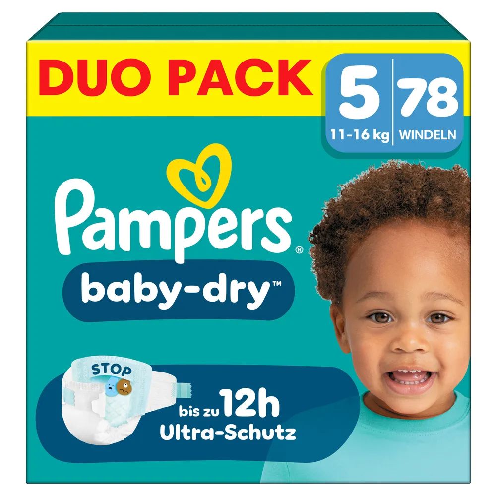 Pampers Baby Dry Gr.5 Junior 11-16kg DuoPack