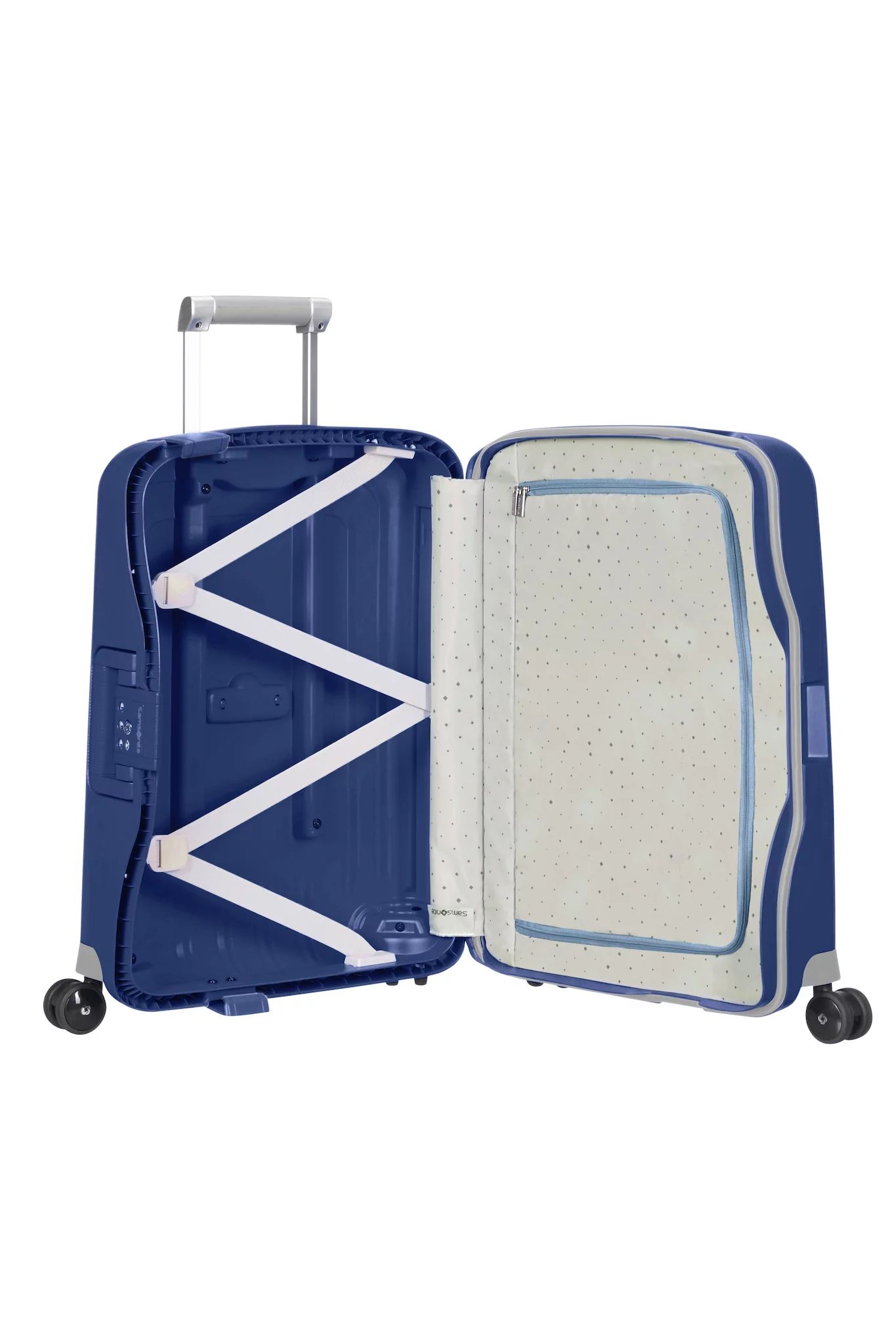 Samsonite S'Cure SPINNER 55/20 DARK BLUE 55cm Open-Box