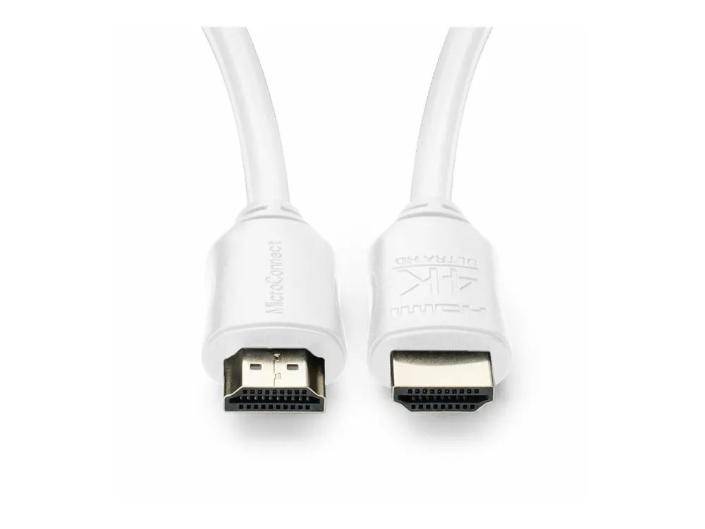 MicroConnect HDMI cable 4K white - Kabel - Digital/Display/Video