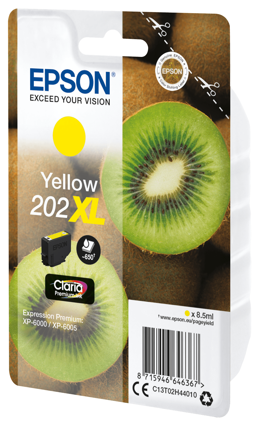 Epson 202 Tinte Kiwi Single, XL, gelb