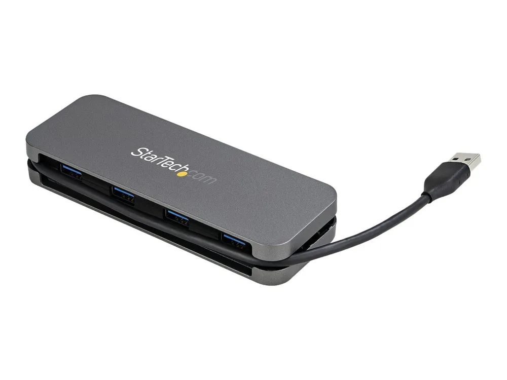 StarTech.com 4 Port USB 3.0 Hub - SuperSpeed 5 Gbit/s USB 3.1 Gen 1 Type-A Verteiler - USB Bus Powered - 28cm USB Host Kabel (HB30AM4AB)