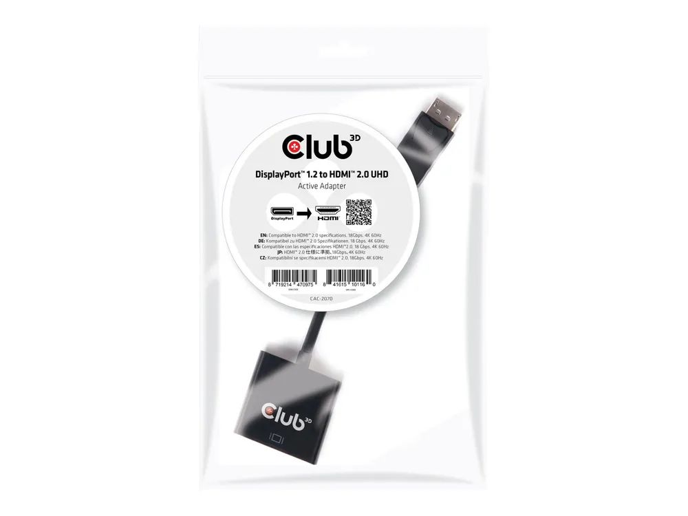 Club 3D Video- / Audio-Adapter - DisplayPort (M)