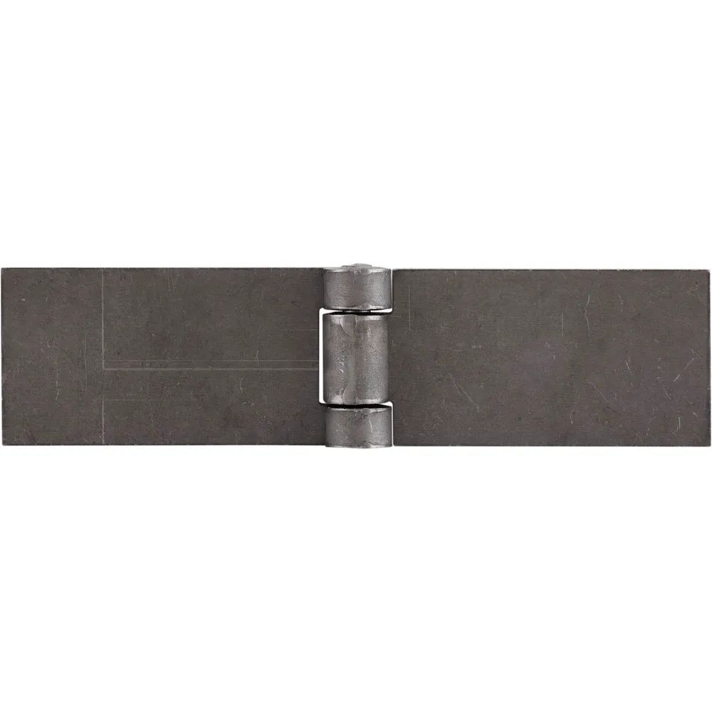Charmag sa Fabrique de Charnieres Anschweißscharnier mit festem Stift, 200 x 50 x 5mm,Rollen ø 18,5mm,Stahl blank