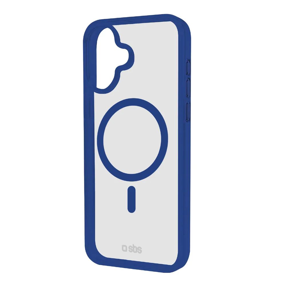 SBS MAG FRAME CASE MagSafe kompatibles Cover für iPhone 16, blau