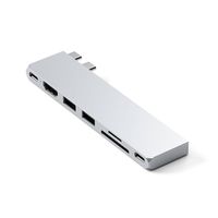 Satechi ST-HUCPHSS - Andocken - USB 3.2 Gen 2 (3.1 Gen 2) Type-C - 100 W - 1.4/2.3 - Silber - Silver