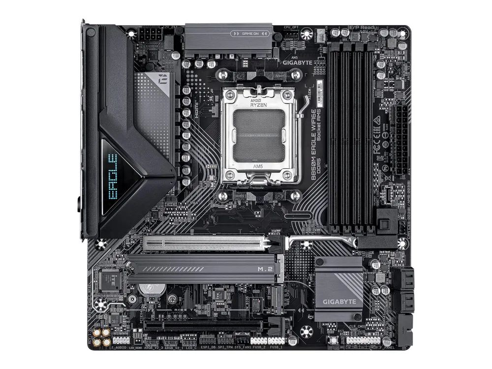 Gigabyte B850M EAGLE WIFI6E - Motherboard - micro ATX - Socket AM5 - AMD B850 Chipsatz - USB-C 3.2 Gen2, USB 3.2 Gen 2, USB 3.2 Gen 1 - 2.5 Gigabit LAN, Wi-Fi 6E, Bluetooth - Onboard-Grafik (CPU erforderlich)