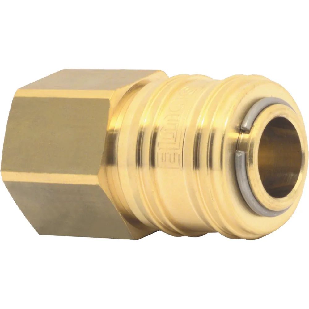 ELMAG Entwicklungs und Handels GmbH 23501 Werkzeuge Euro Druckluft Kupplung aus Messing mit Innengewinde 3/8