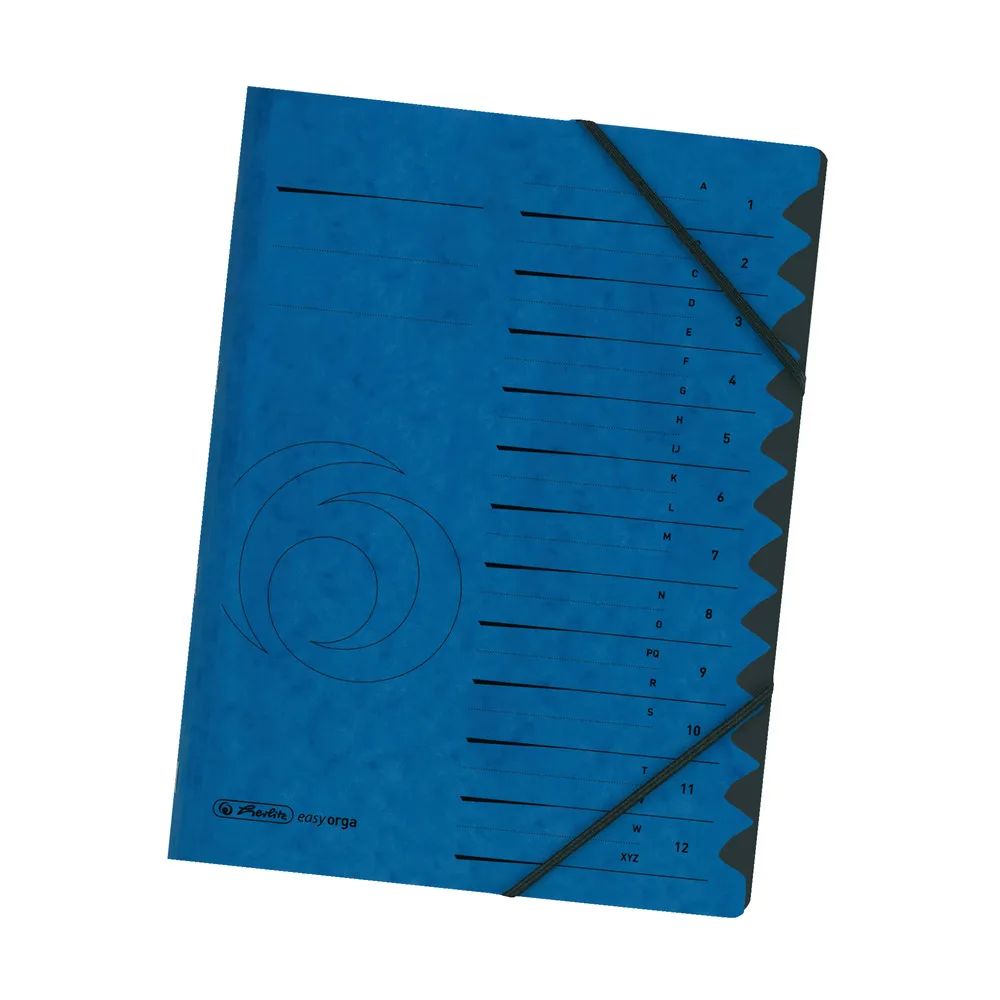 herlitz Ordnungsmappe 1-12 Quality, blau