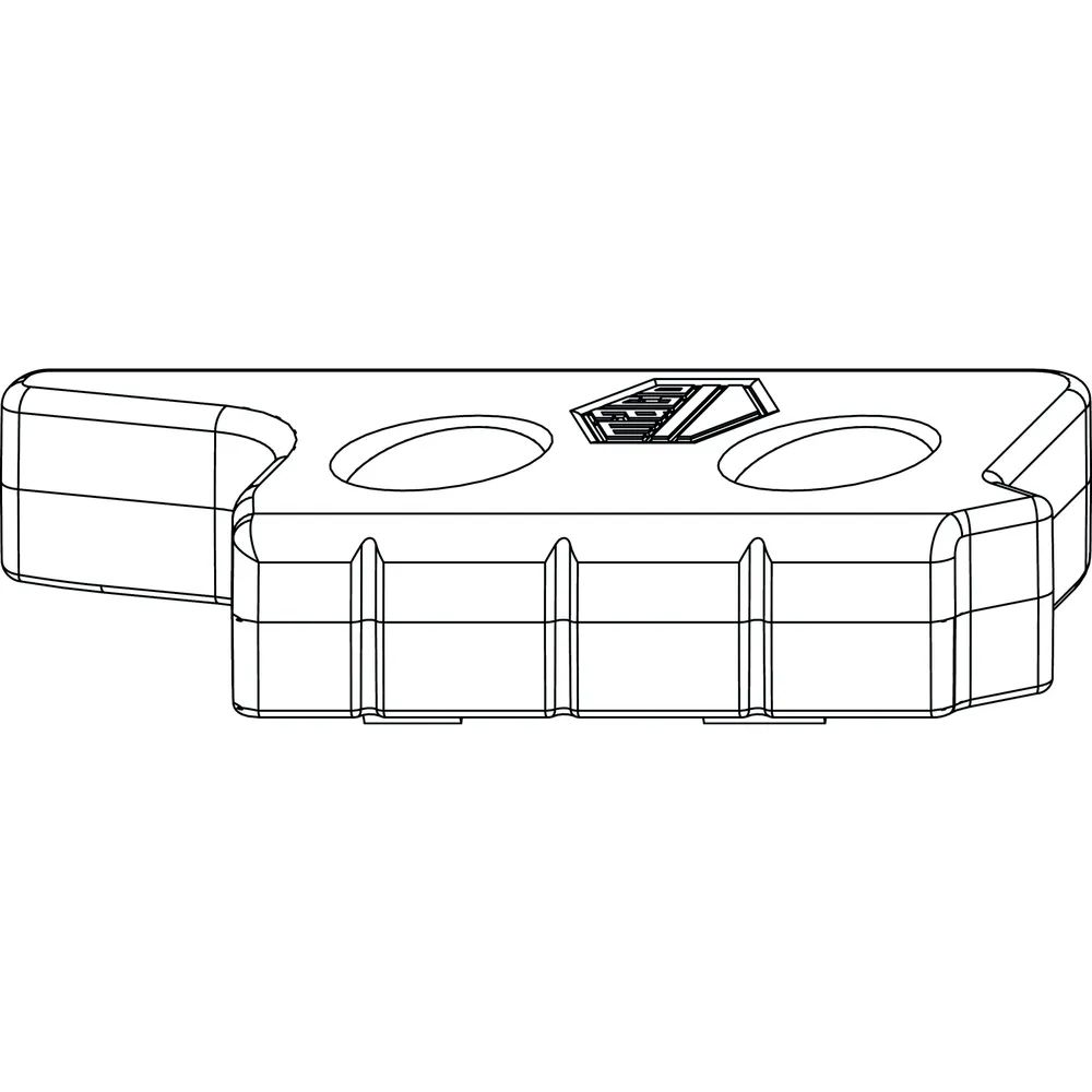 MACO MM Hebeteil Falzluft 12 mm Eurofalz 20 mm 9V silber rechts (356326)