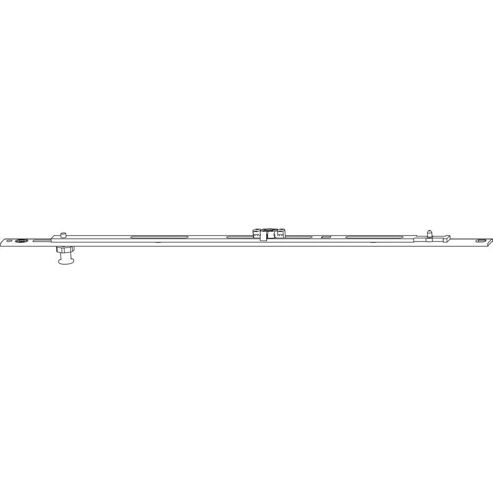 ROTO NT/NX Mittelverschluss Bodenschwelle 1V L=200 mm FL 10 mm silber kuppelbar