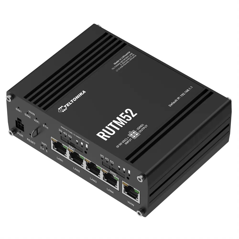 Teltonika RUTM52 - Wireless Router - WWAN 5-Port-Switch