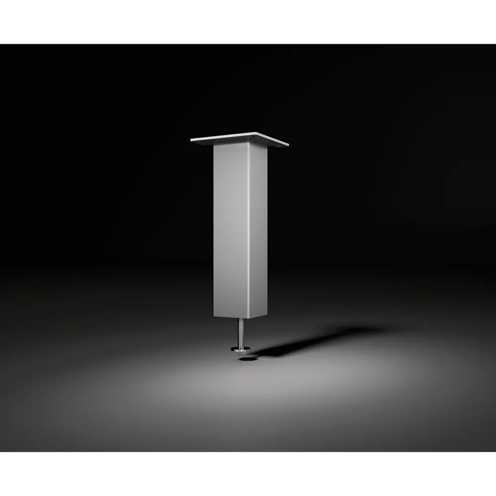 Ebb Beschlagtechnik GmbH Beschlagtechnik Barkonsole Capri 50 x 50 x 230 mm gerade Aluminium Edelstahl Effekt