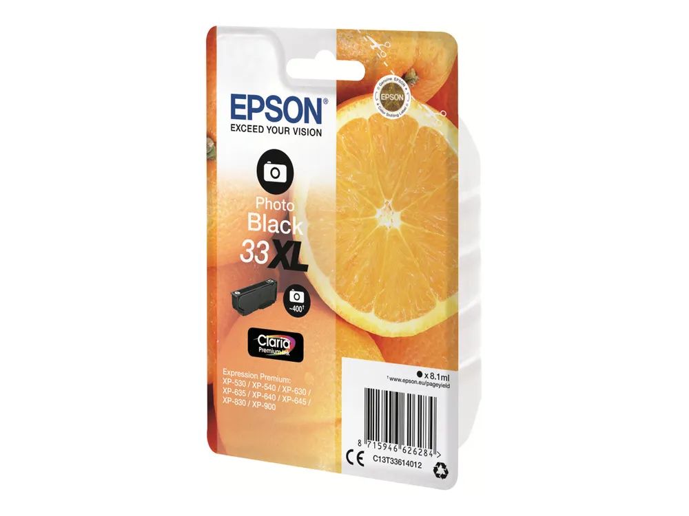Epson 33XL - 8.1 ml - XL - Photo schwarz - original