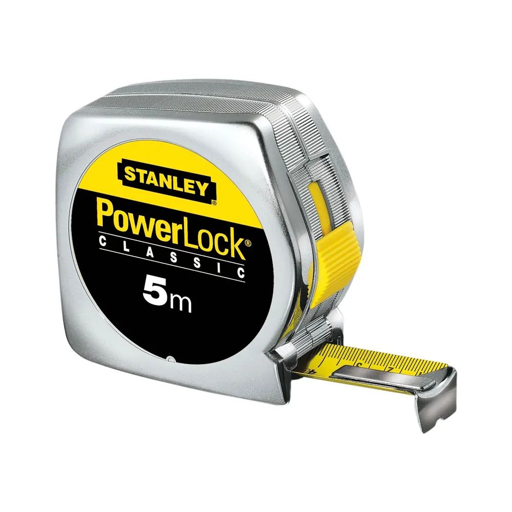 STANLEY Rollbandmaß Powerlock 10 m EG-Prüfzeichen Genauigkeit II