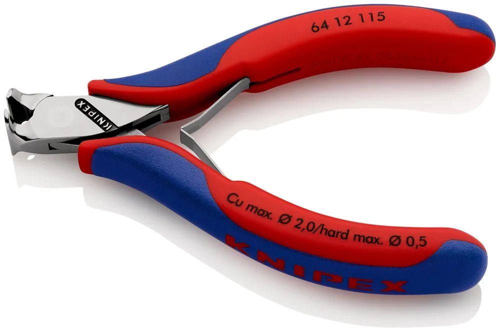 KNIPEX Elektronik-Vornschneider mit Mehrkomponenten-Hüllen 115 mm
