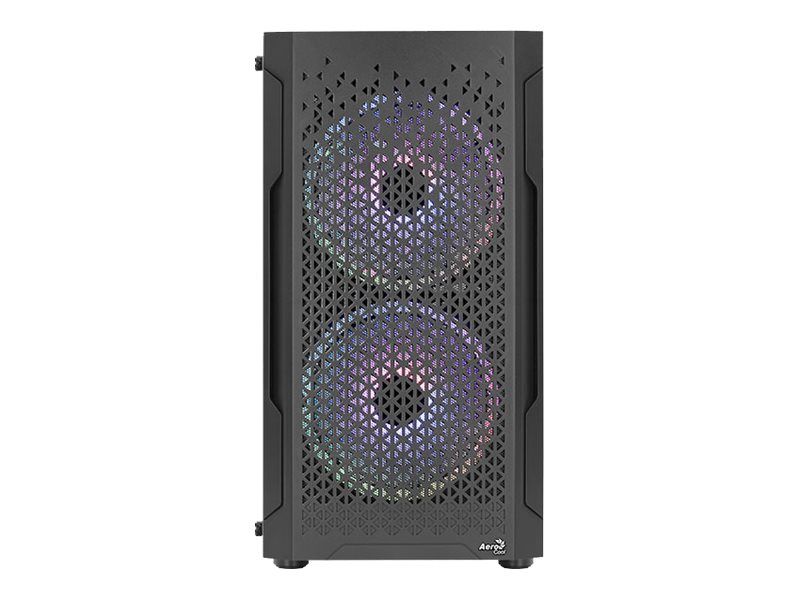 AEROCOOL ADVANCED TECHNOLOGIES AeroCool Trinity Mini-G-BK-V2 - MT - micro ATX - Seitenteil mit Fenster (gehärtetes Glas)