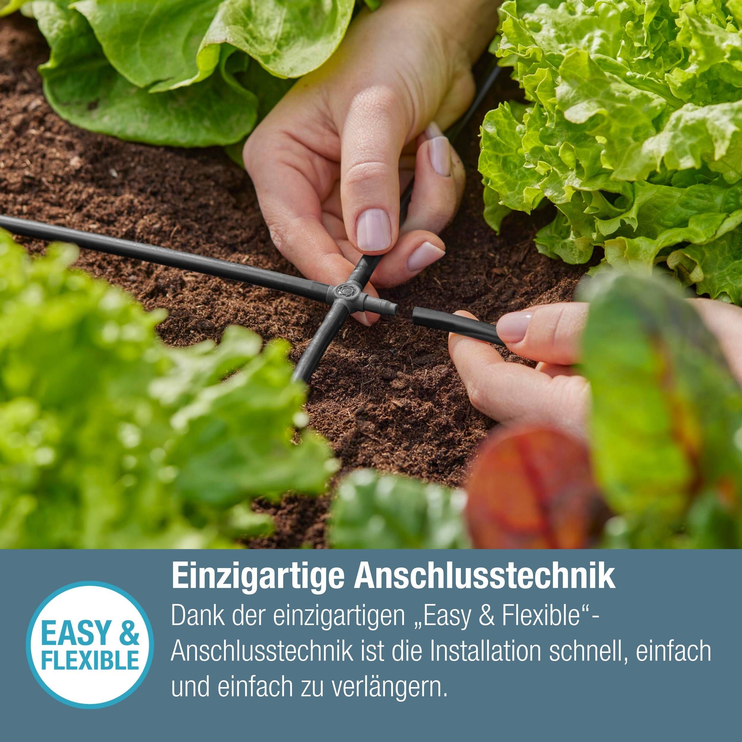 Gardena Micro-Drip-System Kreuzstück 4,6 mm (3/16") - Inhalt: 10 Stück