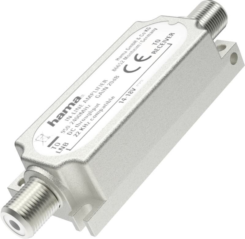 Hama 205233 SAT-Inline-Verstärker, 20 dB