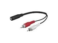 MicroConnect Audio-Adapter - RCA x 2 männlich