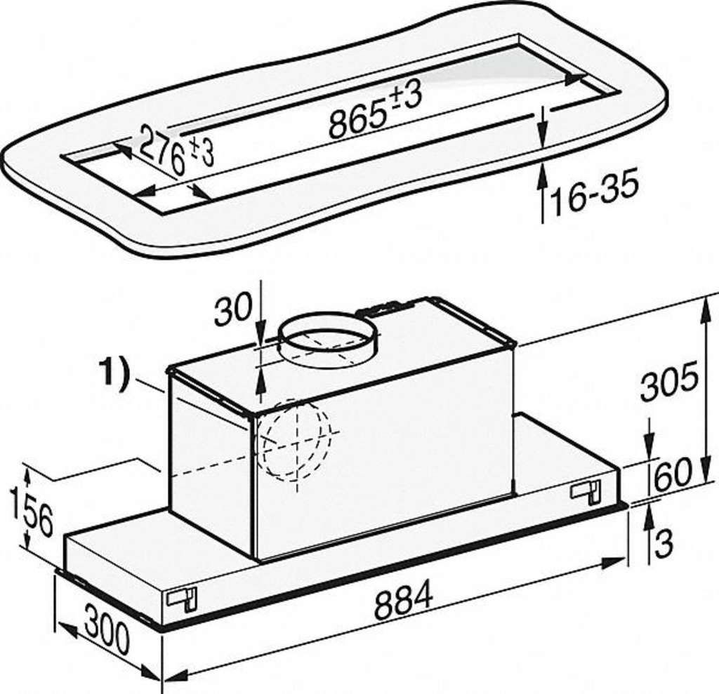 Miele Dunstabzugshaube DA 2390
