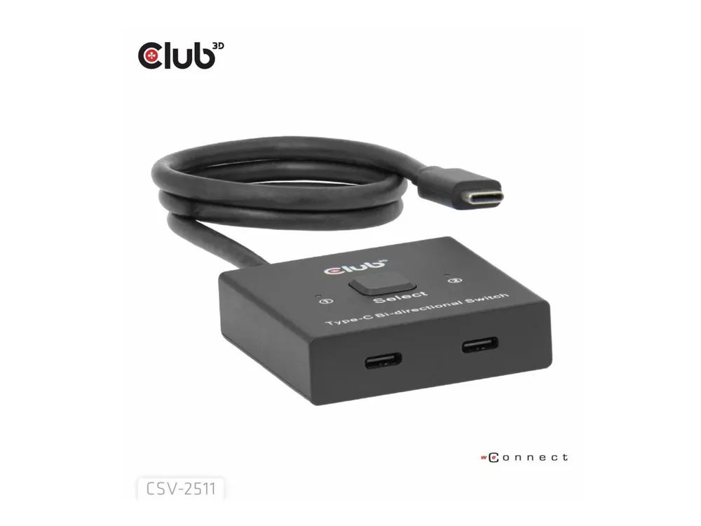 Club 3D CSV-2511 - Video-Schalter - bidirektional, + Daten + PD