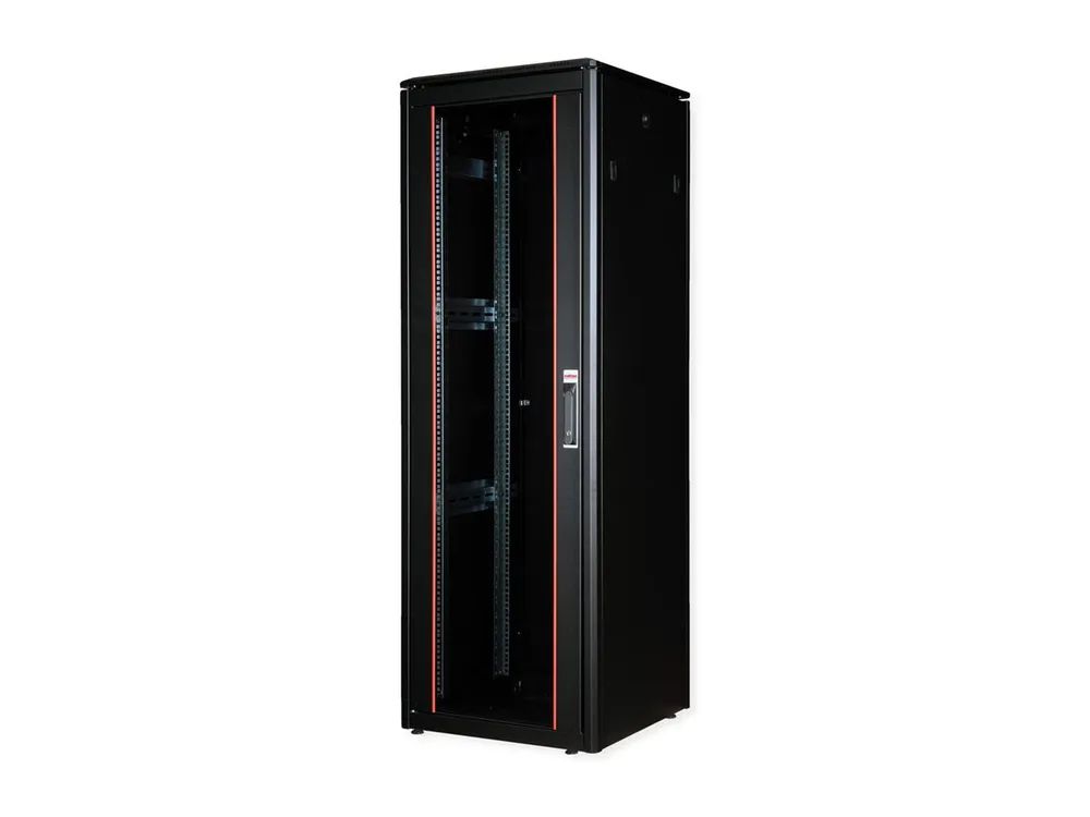 ROLINE Pro - Schrank Netzwerkschrank - mit Glastür, 600 x 600 mm (B x T)