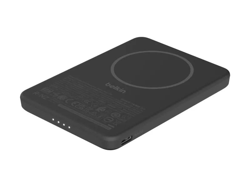 Belkin BoostCharge - Induktive Power Bank - dünn - 5000 mAh - 15 Watt - Fast Charge (USB-C)