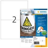 HERMA 9541 - Weiß - Rechteck - A4 - Universal - Polyethylen - Matte
