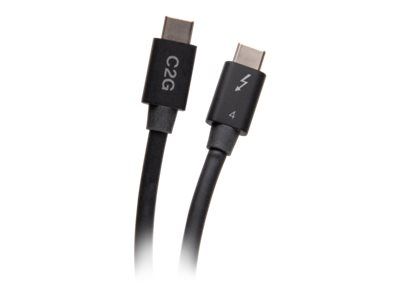 C2G 2.5ft Thunderbolt 4 USB C Cable - USB C to USB C - 40Gbps - M/M - Thunderbolt-Kabel - 24 pin USB-C (M)