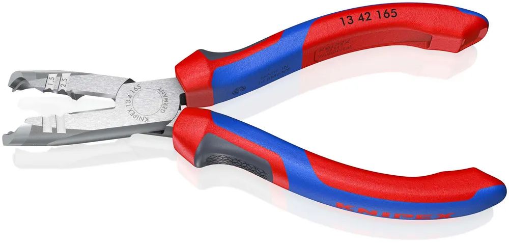 KNIPEX Abmantelungszange mit Comfort-Griffen schwarz atramentiert 165 mm