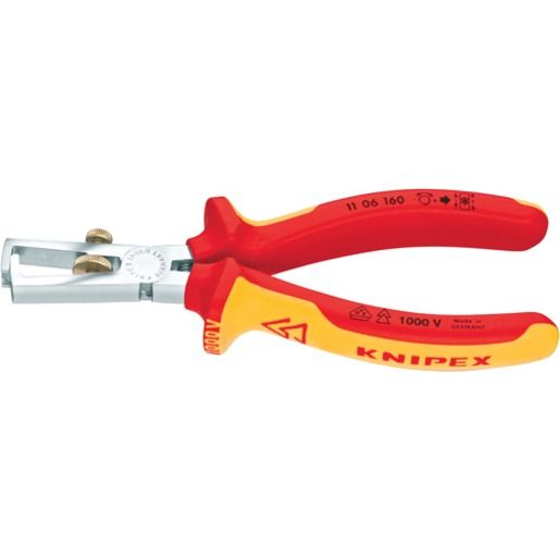 Knipex VERCHROMT VDE 2-K 160 MM / KNIPEX ABISOLIERZANGE 11 06 160