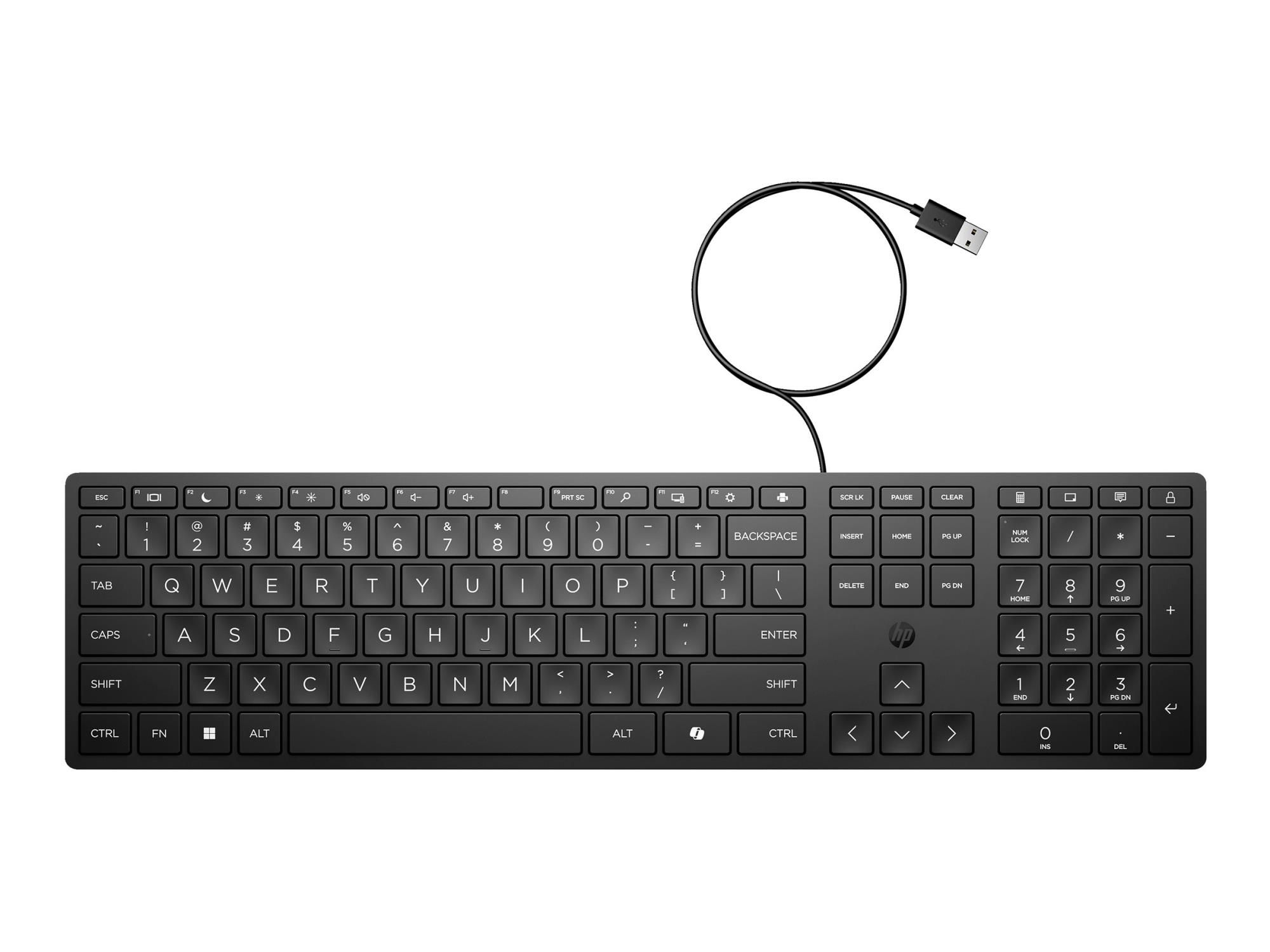 HP Desktop 320K - Tastatur - USB - QWERTY - Englisch