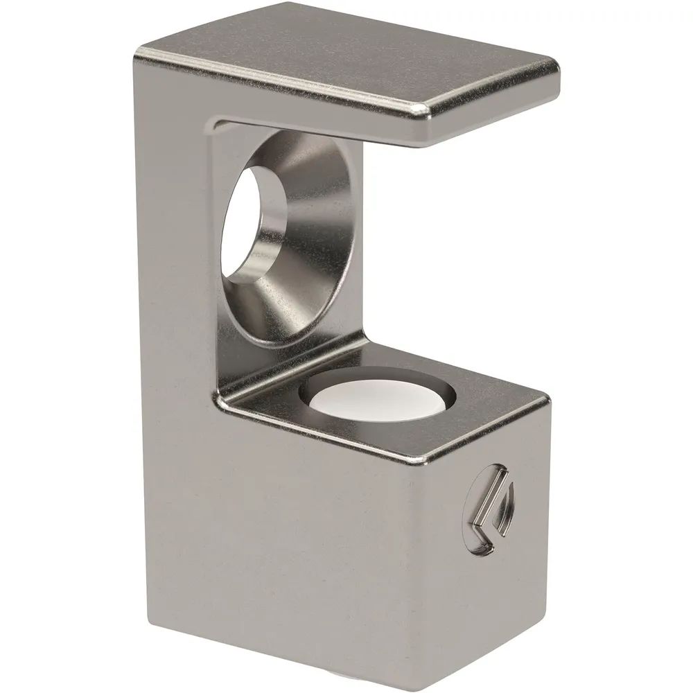ITALIANA FERRAMENTA Glasbodenträger GRACE zum Schrauben Glas 8 mm, vernickelt