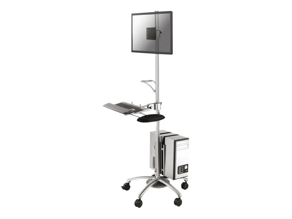 Neomounts FPMA-MOBILE1800 - Wagen - für LCD-Display / PC-Ausrüstung - Silber - Bildschirmgröße: 25.4-68.6 cm (10"-27")