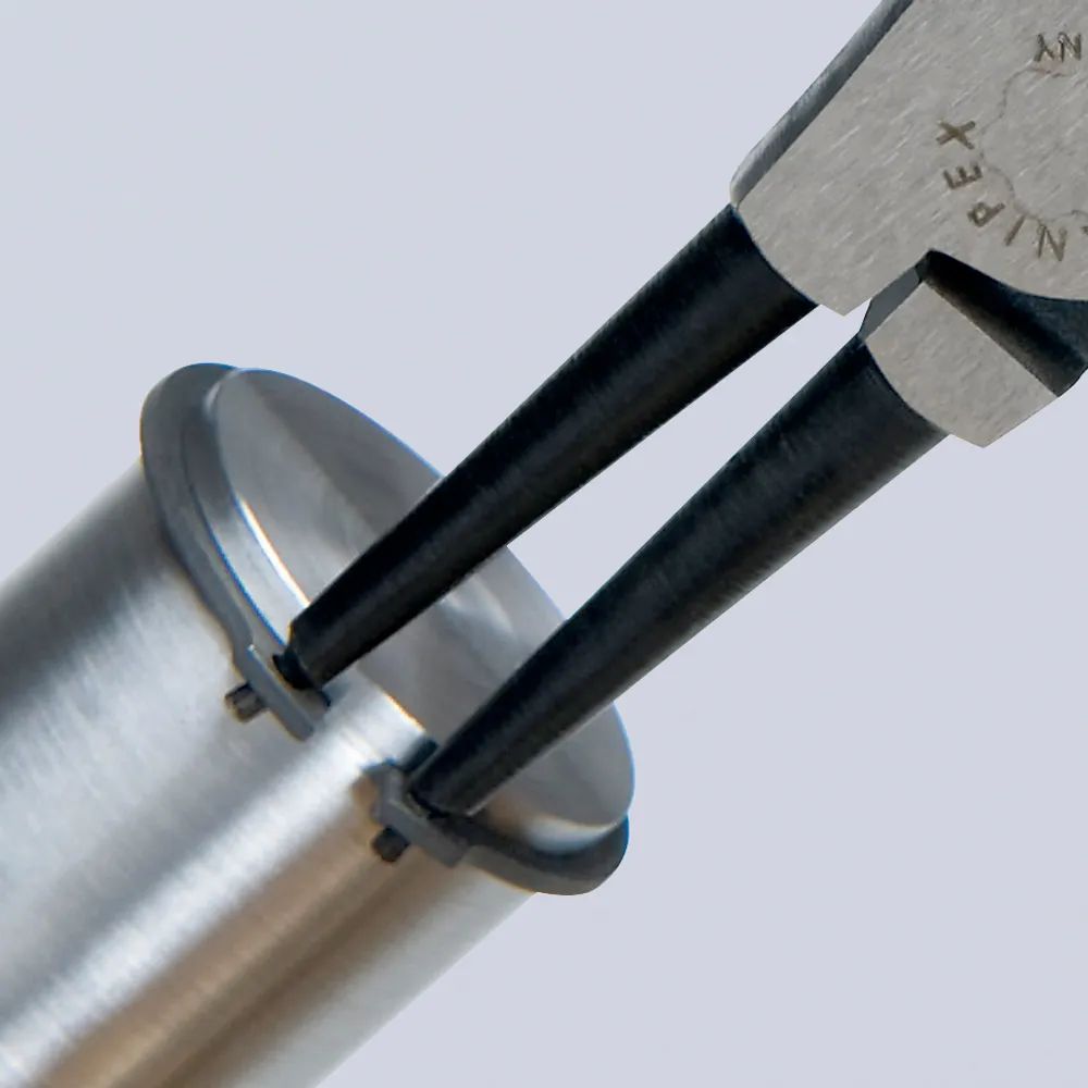 KNIPEX Sicherungsringzange für Außenringe auf Wellen mit Kunststoff überzogen schwarz atramentiert 180 mm