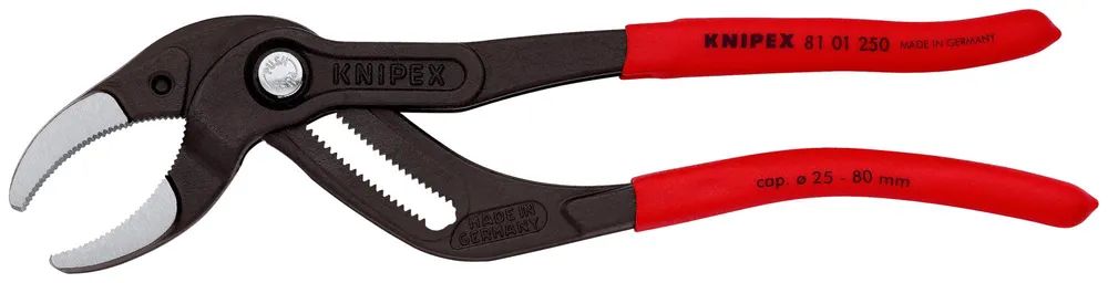 KNIPEX Siphon- und Connectorenzange "SpeedGrip" mit rutschhemmendem Kunststoff überzogen schwarz atramentiert 250 mm