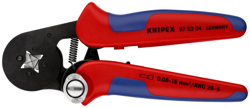 KNIPEX Selbsteinst. Crimpzange f. Aderendhülsen 0,08-16mm² Seite