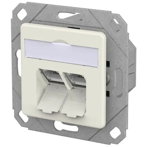 Metz Connect E-DAT C6A IDC 2 Port UPK reinw / METZ 130D381102-I