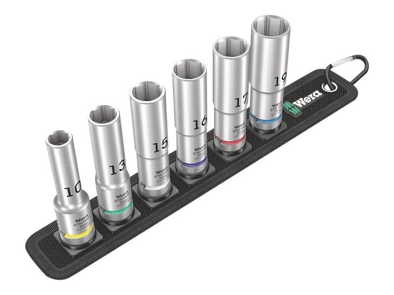 Wera Zyklop Belt C Deep 1 - Knarre - 6 Stücke