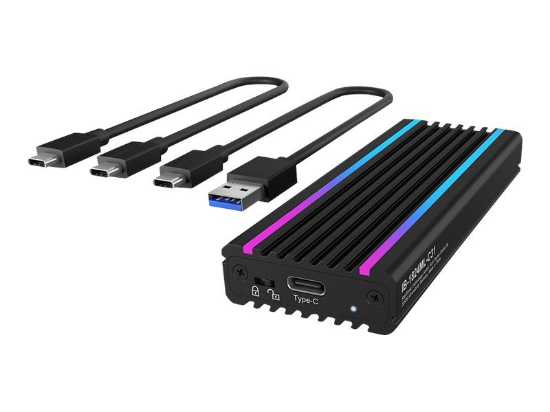 ICY BOX IB-1824ML-C31 - Speichergehäuse - M.2 - M.2 NVMe Card - USB 3.2 (Gen 2)
