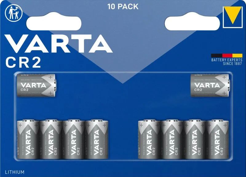 VARTA LITHIUM Cylindrical CR2 Megablister 10