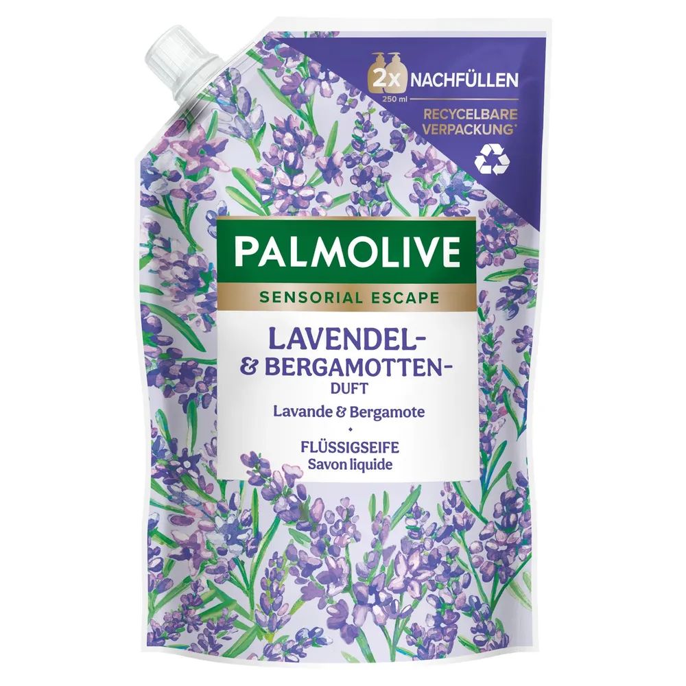 Palmolive Sensorial Escape Lavendel- & Bergamotten-Duft Flüssigseife Nachfüllbeutel 500ml