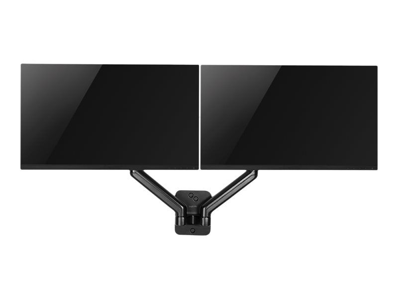 LogiLink Befestigungskit - Gasfeder - für 2 LCD-/Plasma-Konsolen - Kunststoff, Stahl, Aluminium - Schwarz - Bildschirmgröße: 43.2-81.3 cm (17"-32")