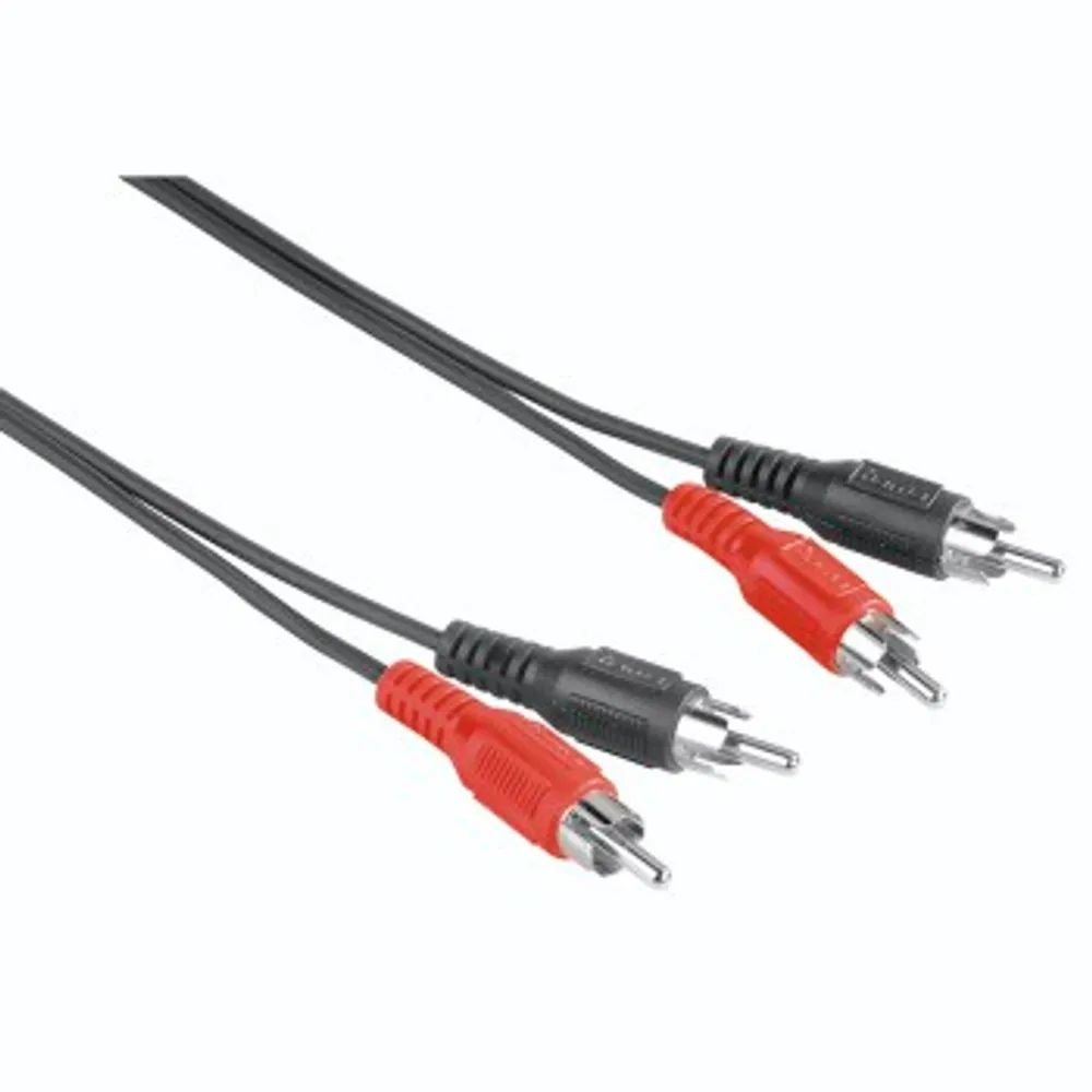 Hama Audio-Kabel, 2 Cinch-Stecker - 2 Cinch-Stecker, 5 m