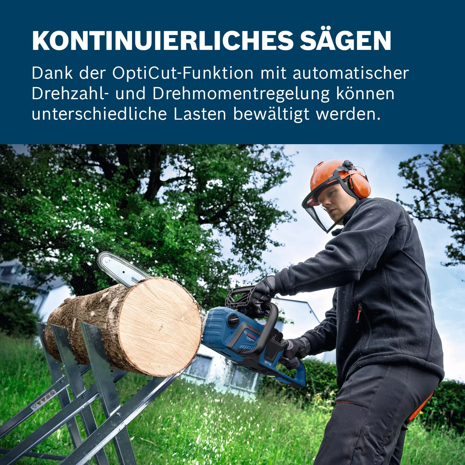 Bosch GKE 18V-40 Akku-Kettensäge Kit