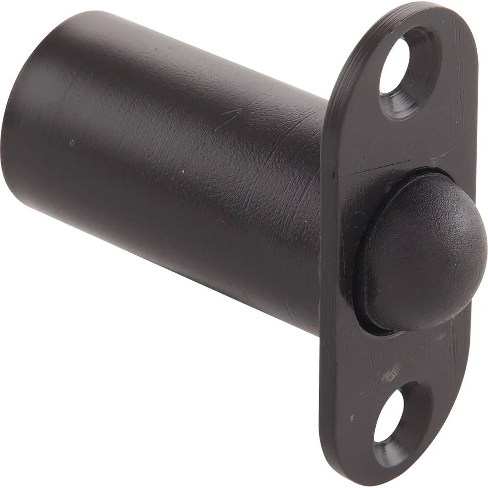 Dorma-Glas Türschnapper mit Rundfalle, Kunststoff schwarz (12.305)