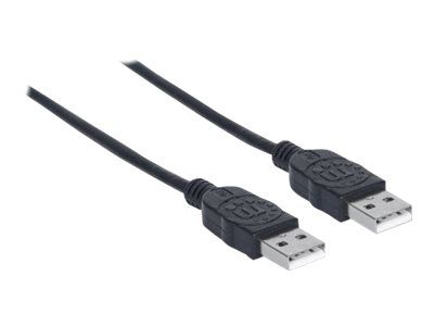 Manhattan USB-A to USB-A Cable, 1m, Male to Male, 480 Mbps (USB 2.0)
