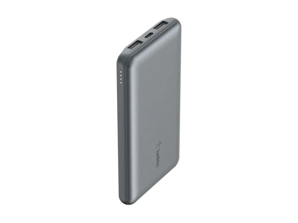 Belkin BoostCharge - Powerbank - 20000 mAh - 15 Watt - 3 A - 3 Ausgabeanschlussstellen (2 x USB, USB-C)