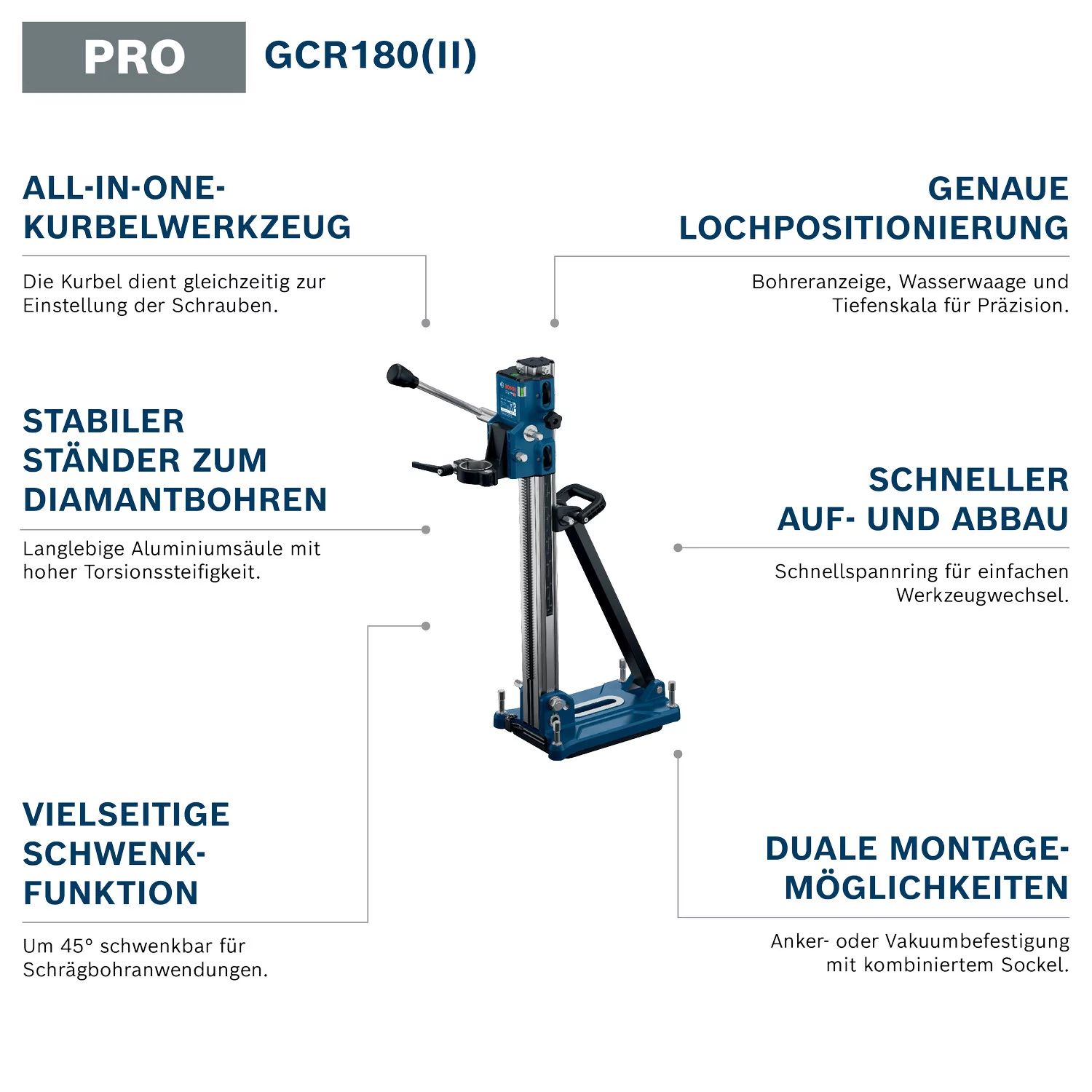Bosch GCR 180 Bohrständer